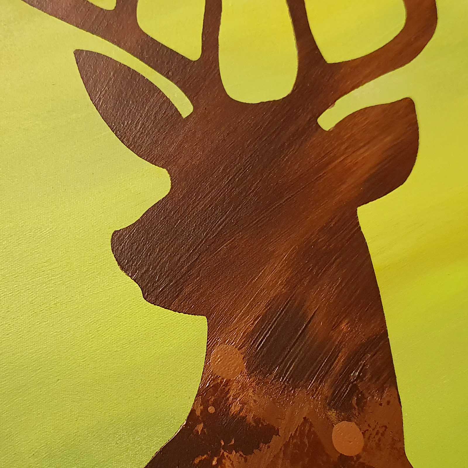 Acrylbild Hirsch